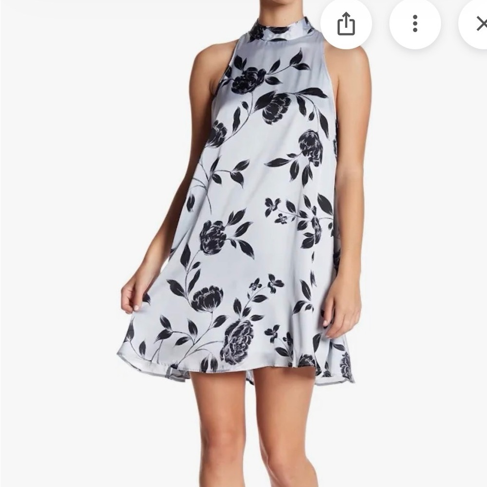 Show Me your Mumu Floral Sleeveless Dress Open Back Halter Neck